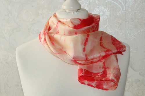 Satin seidentuch rot - satin,
