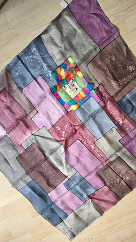 Damen seidenschal satin - seidenschal,