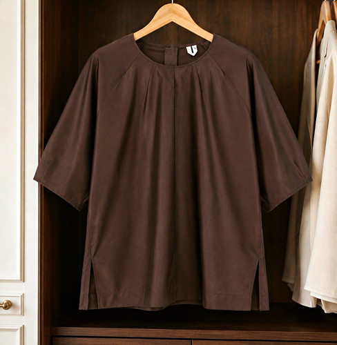 Seidenbluse kaffeebraun - seidenbluse,