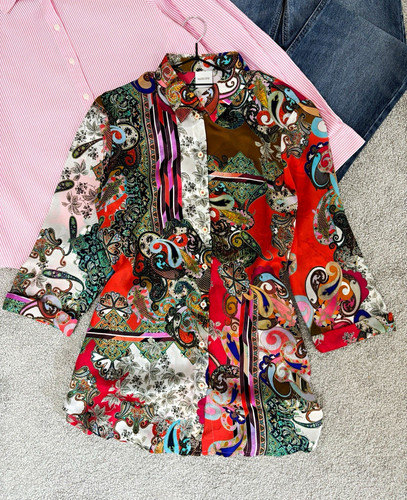 Elegante vintage seidenbluse - elegante,