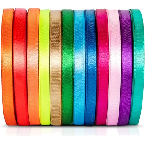 Satin seidenband set 86 m - seidenband,