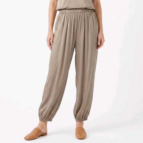 Elegante seiden satinhose mit - elegante,