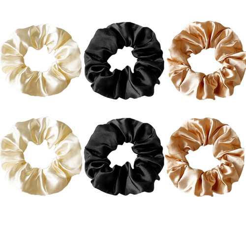 Seiden scrunchies damen 6pcs - damen,