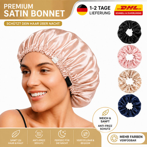 Seidenhaube satin schlafhaube - seidenhaube,